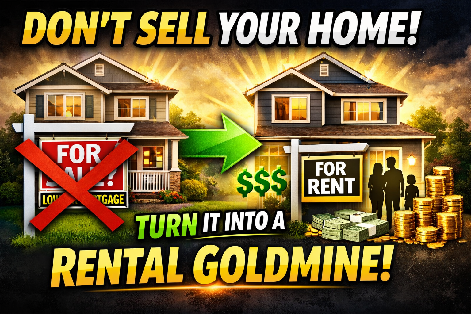 Don’t Sell Your Low Interest Mortgage Home — Build Wealth Through Renting